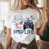 Personalized Rockin' The Jeep Girl Custom Name Independence Day T-shirt Printed HN241350