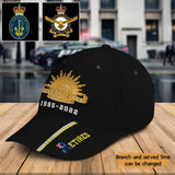 Personalized Retired Australian Veteran Logo Custom Service Time Cap 3D Printed QTKH241369