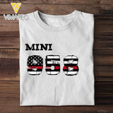 Personalized US Firefighter's Son Firefighter's ID Number Kid's T-shirt Printed QTVA241409