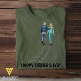 Personalized Happy Father's Day Nurse Dad Gift For Dad T-shirt Printed HN241424