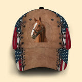 Personalized Upload Your Horse Photo Horse Lovers Gift Cap 3D Printed VQ241460