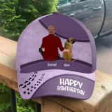 Personalized Happy Pawther'Day Dog Dad Gift For Him Cap 3D Printed VA241474