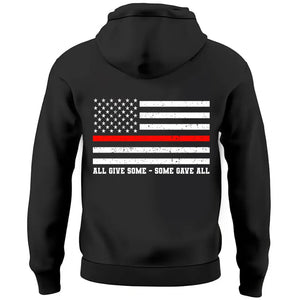 Personalized United We Stand All Give Some Some Gave All US Firefighter Hoodie 2D Printed QTVQ241498