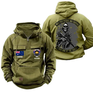 Personalized Your First Mistake Was Thinking I Was One Of The Sheep Australian Firefighter American Retro Hooded Sweatshirt Printed AHVQ241478