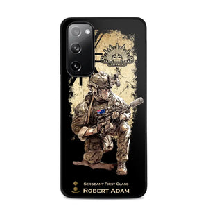 Personalized Australian Veteran Logo Custom Name & Rank Gold Phonecase Printed LVA241528