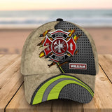 Personalized Canadian Firefighter Logo Custom Name Cap 3D Printed AHHN241543