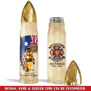 Personalized Australian Firefighter Logo All Gave Some Some Gave All Custom Time & Name Bullet Tumbler Printed AHVQ241551