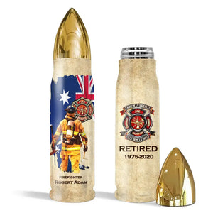 Personalized Australian Firefighter Logo All Gave Some Some Gave All Custom Time & Name Bullet Tumbler Printed AHVQ241551