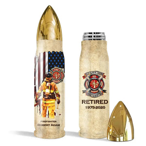 Personalized United States Firefighter Logo All Gave Some Some Gave All Custom Time & Name Bullet Tumbler Printed AHVQ241551