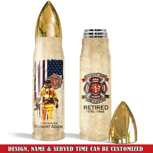 Personalized United States Firefighter Logo All Gave Some Some Gave All Custom Time & Name Bullet Tumbler Printed AHVQ241551