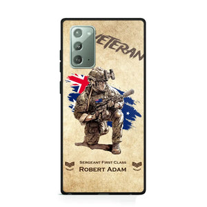 Personalized Australian Veteran Custom Name & Rank Phonecase Printed AHHN241696