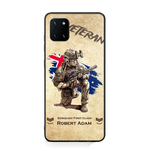 Personalized Australian Veteran Custom Name & Rank Phonecase Printed AHHN241696