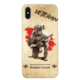 Personalized Canadian Veteran Custom Name & Rank Phonecase Printed AHHN241696