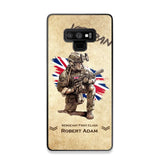 Personalized UK Veteran Custom Name & Rank Phonecase Printed AHHN241696