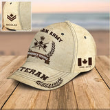 Personalized Canadian Army Veteran Logo Custom Rank & Name 3D Printed AHVQ241689