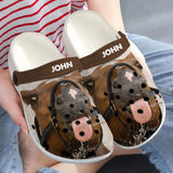 Personalized Funny Horse Face Horse Lovers Gift Clogs Slipper Shoes Printed LVA241812