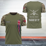 Personalized British Army Been There Done That & Damn Proud Of It British Veteran Camo Logo 3D T-shirt Printed AHVQ241819