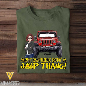 Personalized Ain't Nothing But A Jeep Thang Jeep Girl T-shirt Printed HN241873