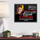 Personalized Upload Your Photo US Firefighter The Legend Is Retiring Poster Printed QTVA241899