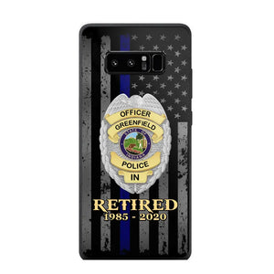 Personalized US Police Badge Retired Police Officer Custom ID Phonecase Printed QTVA241911