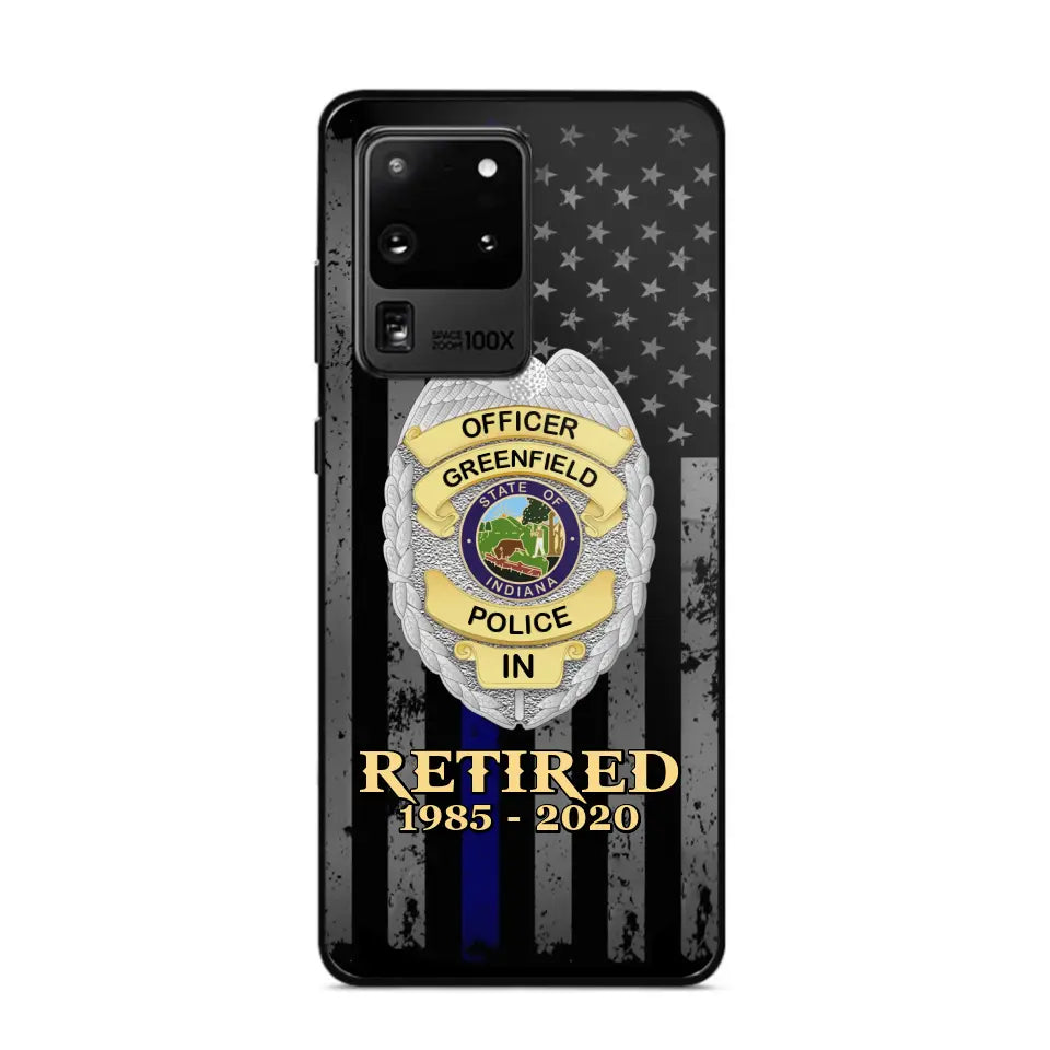 Personalized US Police Badge Retired Police Officer Custom ID Phonecase Printed QTVA241911