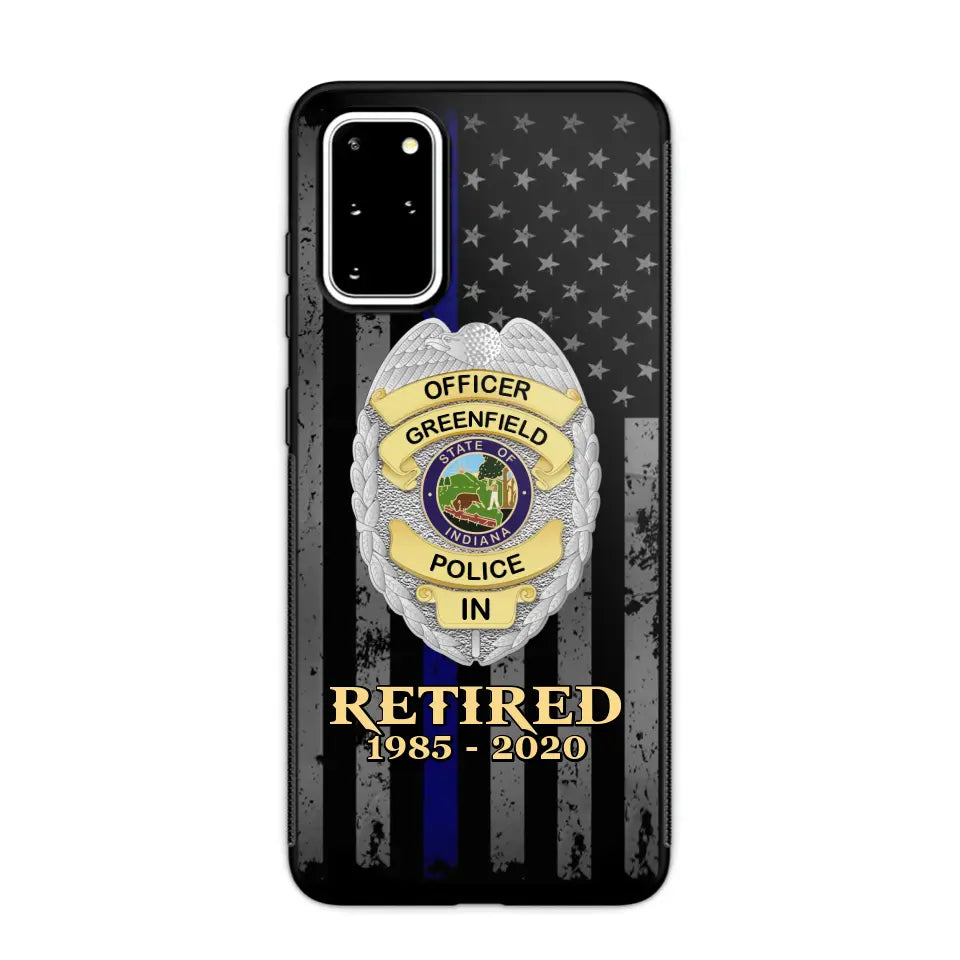 Personalized US Police Badge Retired Police Officer Custom ID Phonecase Printed QTVA241911