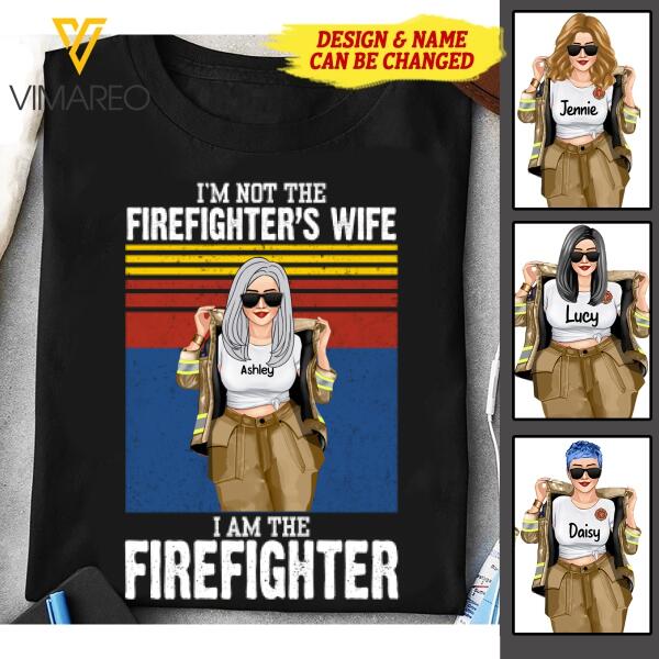 Personalized Firefighter Tshirt Printed AUG-MA20