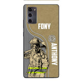 FIREFIGHTER PERSONALIZED PHONE CASE 3D PRINTED