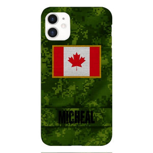 Personalized Canadian Soldier Phone Case OCT-HQ07