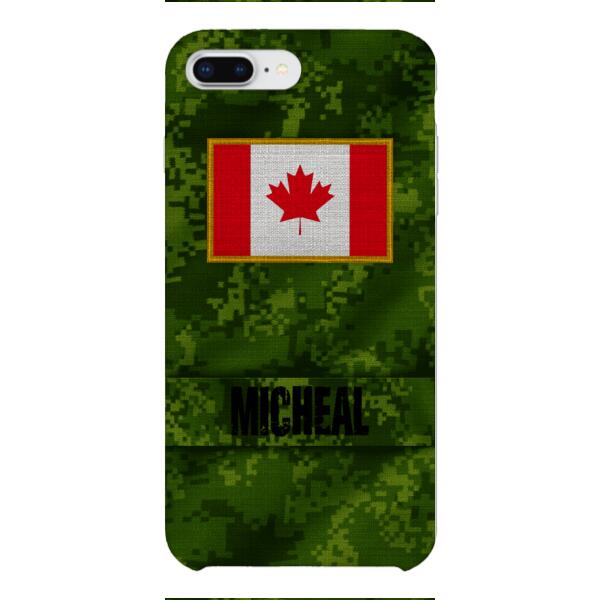 Personalized Canadian Soldier Phone Case OCT-HQ07