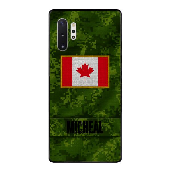 Personalized Canadian Soldier Phone Case OCT-HQ07