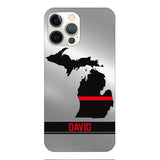 Personalized Michigan Firefighter Phone Case OCT-MQ10