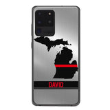 Personalized Michigan Firefighter Phone Case OCT-MQ10