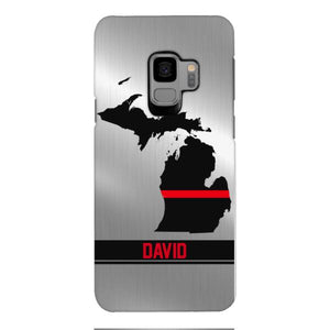 Personalized Michigan Firefighter Phone Case OCT-MQ10