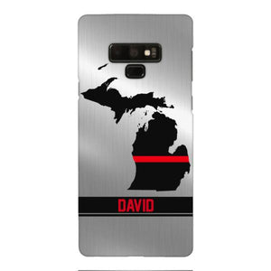 Personalized Michigan Firefighter Phone Case OCT-MQ10