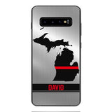 Personalized Michigan Firefighter Phone Case OCT-MQ10