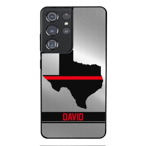 Personalized Texas Firefighter Phone Case OCT-MQ10