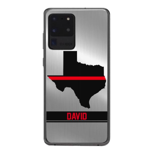 Personalized Texas Firefighter Phone Case OCT-MQ10