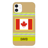 Personalized Canadian Firefighter Phone Case OCT-QH10