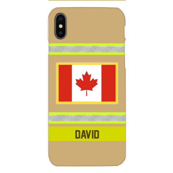 Personalized Canadian Firefighter Phone Case OCT-QH10