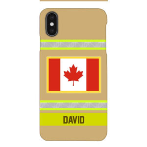 Personalized Canadian Firefighter Phone Case OCT-QH10