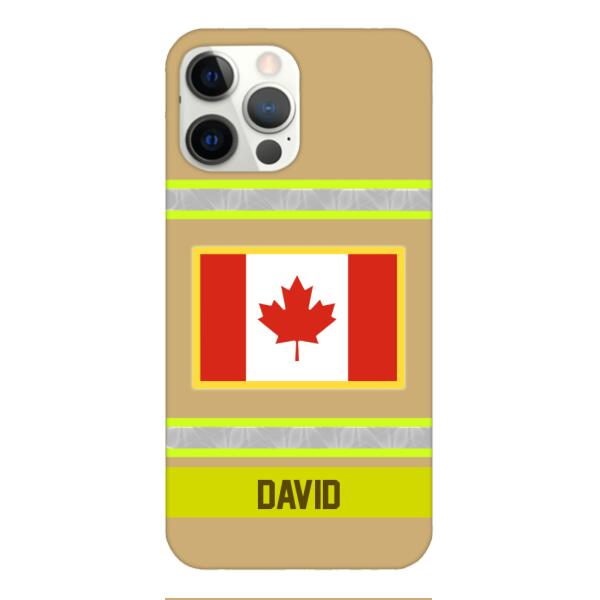 Personalized Canadian Firefighter Phone Case OCT-QH10