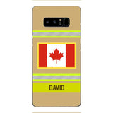 Personalized Canadian Firefighter Phone Case OCT-QH10