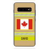 Personalized Canadian Firefighter Phone Case OCT-QH10