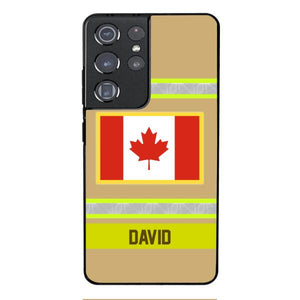 Personalized Canadian Firefighter Phone Case OCT-QH10