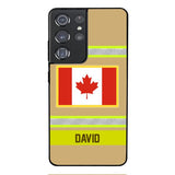 Personalized Canadian Firefighter Phone Case OCT-QH10