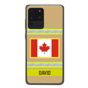 Personalized Canadian Firefighter Phone Case OCT-QH10