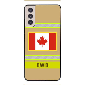 Personalized Canadian Firefighter Phone Case OCT-QH10