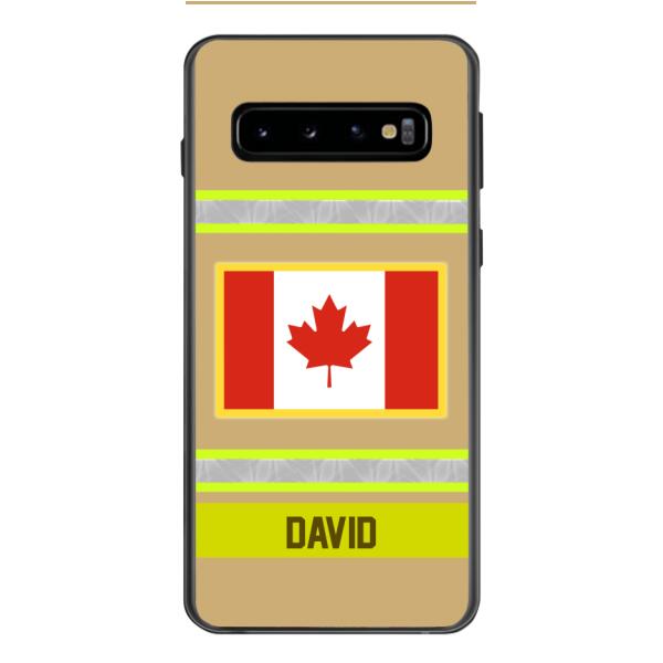 Personalized Canadian Firefighter Phone Case OCT-QH10