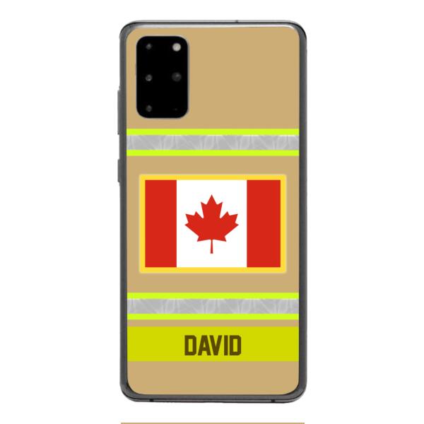 Personalized Canadian Firefighter Phone Case OCT-QH10